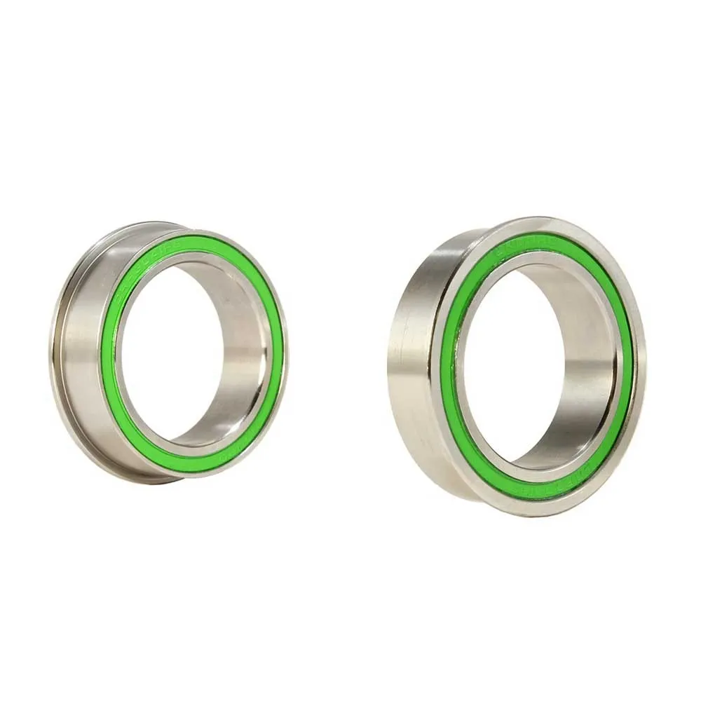 Enduro Bearings Bkc-7021 Press-in Ceramic-hybrid Xd-15 Flanged Double Row Tretlager, Silver, One Size Enduro Bearings Bkc-7021 Press-in Ceramic-hybrid Xd-15 Flanged Double Row Tretlager, Silver, One Size
