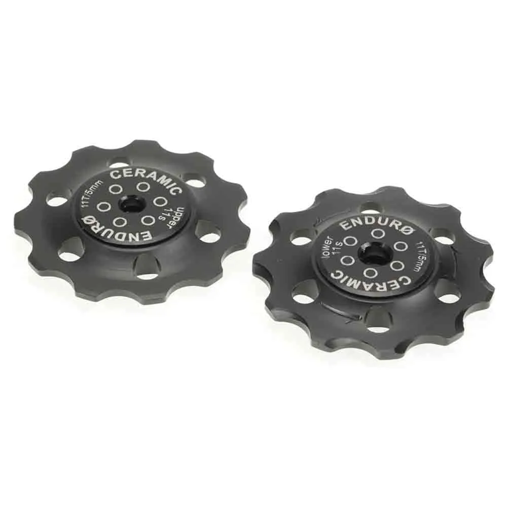 Enduro Bearings Bkcj-0200 11t Zero Ceramic Hybrid Sram Fahrrad-schaltröllchensatz, Black, One Size Enduro Bearings Bkcj-0200 11t Zero Ceramic Hybrid Sram Fahrrad-schaltröllchensatz, Black, One Size