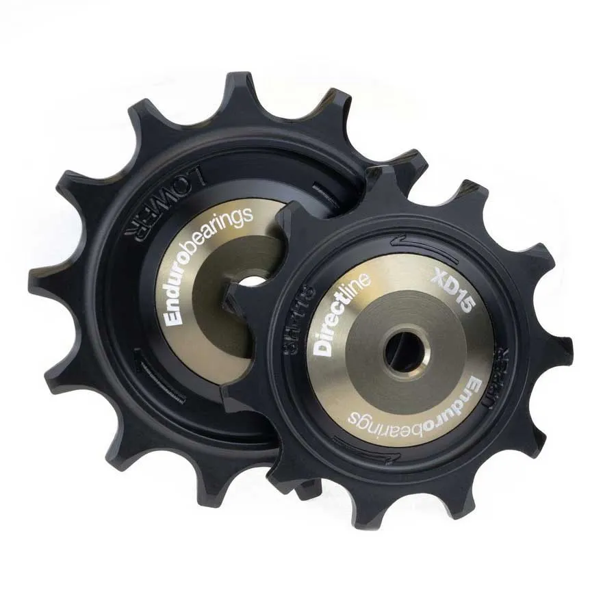 Enduro Bearings Bkcj-0457 Directline 11/13t Xd-15 Ceramic Hybrid 11s Shimano Grx Fahrrad-schaltröllchensatz, Black, One Size Enduro Bearings Bkcj-0457 Directline 11/13t Xd-15 Ceramic Hybrid 11s Shimano Grx Fahrrad-schaltröllchensatz, Black, One Size