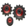 Enduro Bearings Bkcj-0500 12/14t Xd-15 Ceramic Hybrid 12s Sram Eagle Fahrrad-schaltröllchensatz, Red, One Size