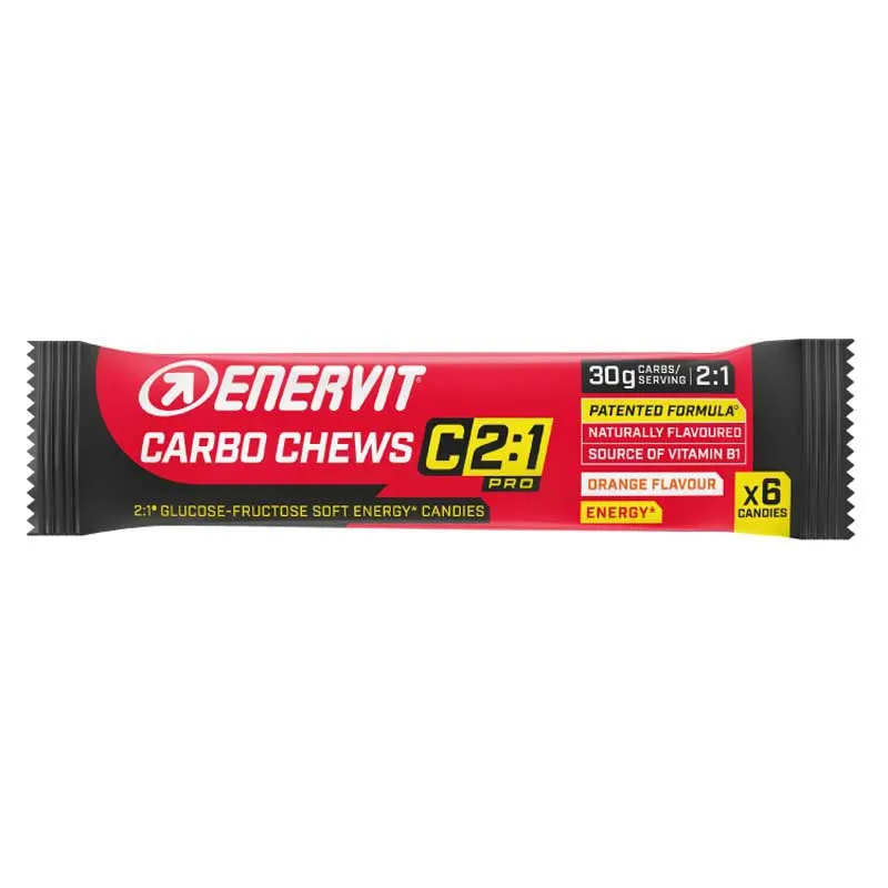 Enervit C2:1 Pro Energie-gummibärchen Orange 34g, Red / black, One Size