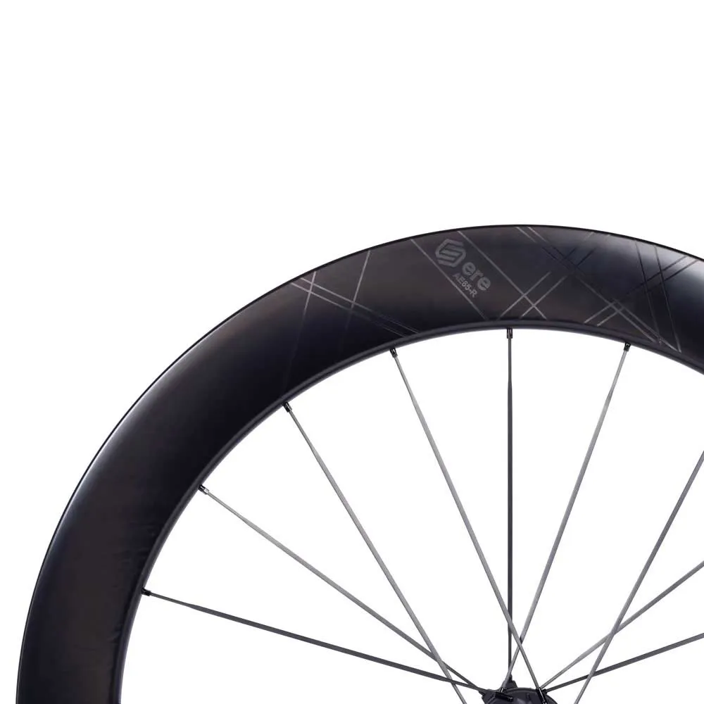 Ere Research Genus Ii Ae 65-r Disc Tubeless Rennrad Laufradsatz, Black / black, 12x 100/12 x 142mm, Sram XDR Ere Research Genus Ii Ae 65-r Disc Tubeless Rennrad Laufradsatz, Black / black, 12x 100/12 x 142mm, Sram XDR