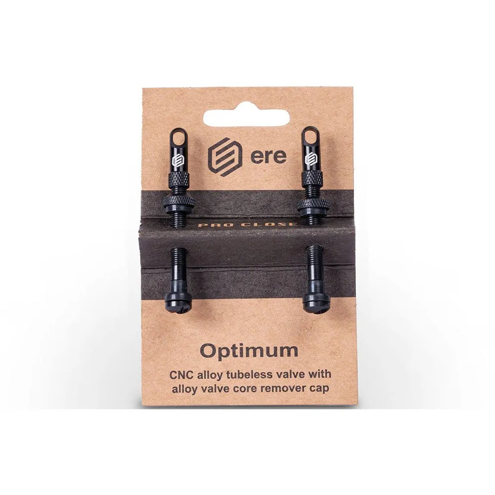 Ere Research Proclose Optimum Tubeless Ventile, Black, 60mm Ere Research Proclose Optimum Tubeless Ventile, Black, 60mm