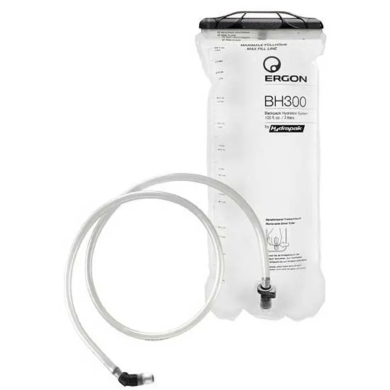 Ergon Bh300 Trinkblase 3l, Clear, One Size Ergon Bh300 Trinkblase 3l, Clear, One Size