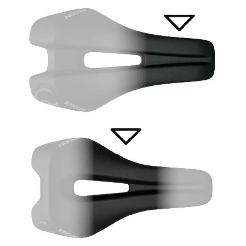 Ergon Sr Tri Men Front Sattel, Black, 135mm