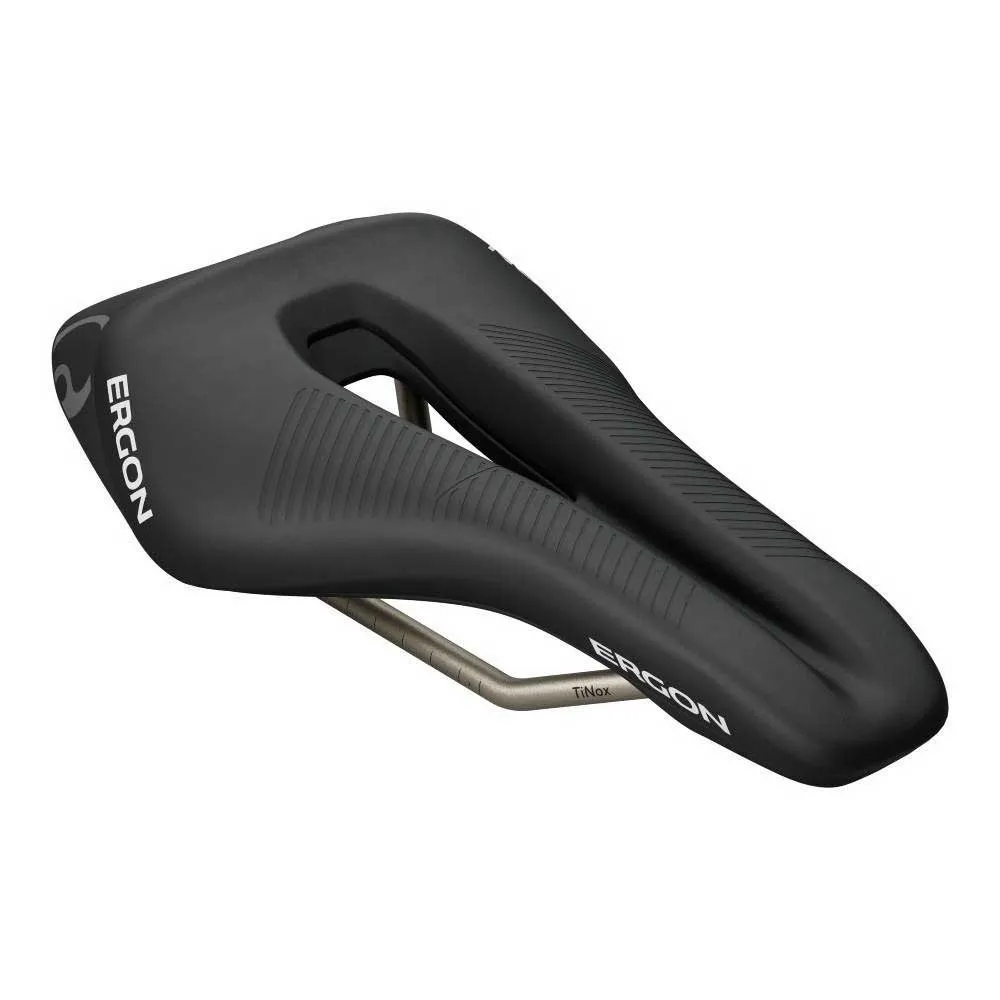 Ergon Sr Tri Men Mid Titanium Sattel, Black, 130mm Ergon Sr Tri Men Mid Titanium Sattel, Black, 130mm