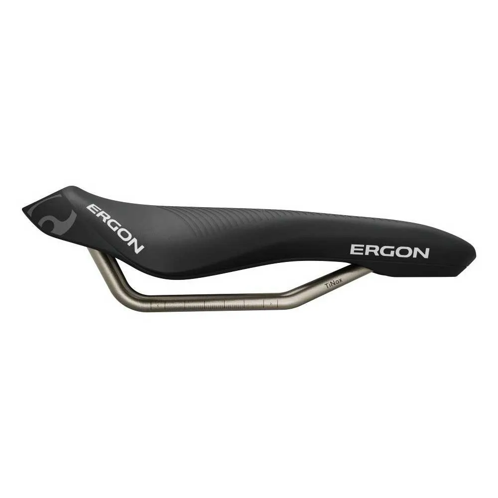 Ergon Sr Tri Men Mid Titanium Sattel, Black, 130mm Ergon Sr Tri Men Mid Titanium Sattel, Black, 130mm