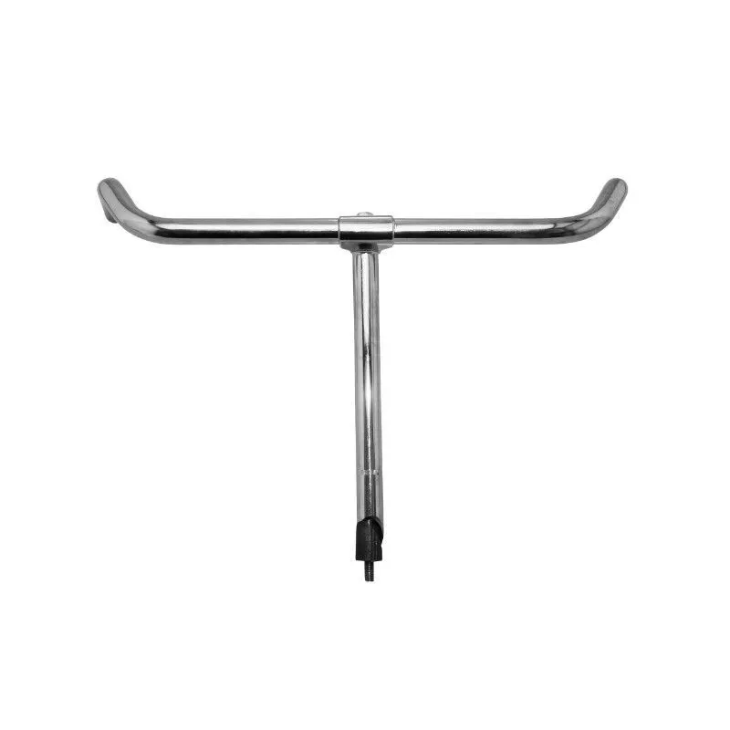 Ergotec Fahrradlenker mit Verlängerungsvorbau aus Stahl Halland Unisex, silber, 22.2 x 525mm