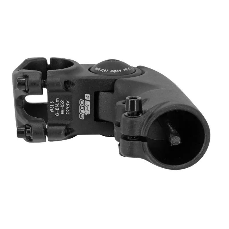 Ergotec Octopus 2 Ahead 28.6/31.8 Mm Fahrradvorbau, Black, 60mm, 0-60º Ergotec Octopus 2 Ahead 28.6/31.8 Mm Fahrradvorbau, Black, 60mm, 0-60º