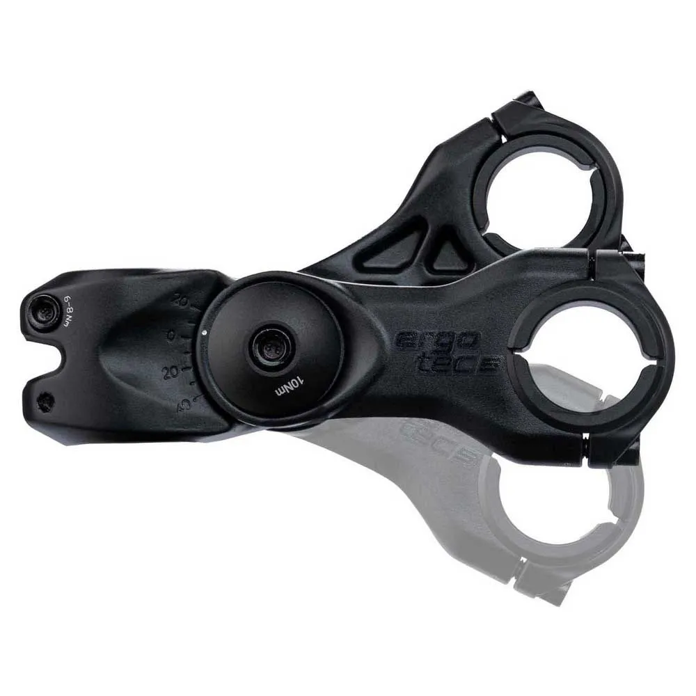 Ergotec Octopus Twin A-head Fahrradvorbau, Black, 105mm, -20-40º Ergotec Octopus Twin A-head Fahrradvorbau, Black, 105mm, -20-40º