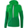 Fern green / emerald / silver grey