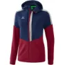 New navy / bordeaux / silver grey
