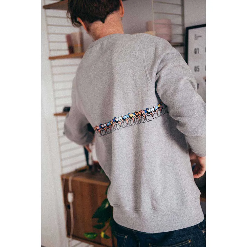 Erstwhile Tete De La Course 70s Sweatshirt, Light grey, XL Erstwhile Tete De La Course 70s Sweatshirt, Light grey, XL
