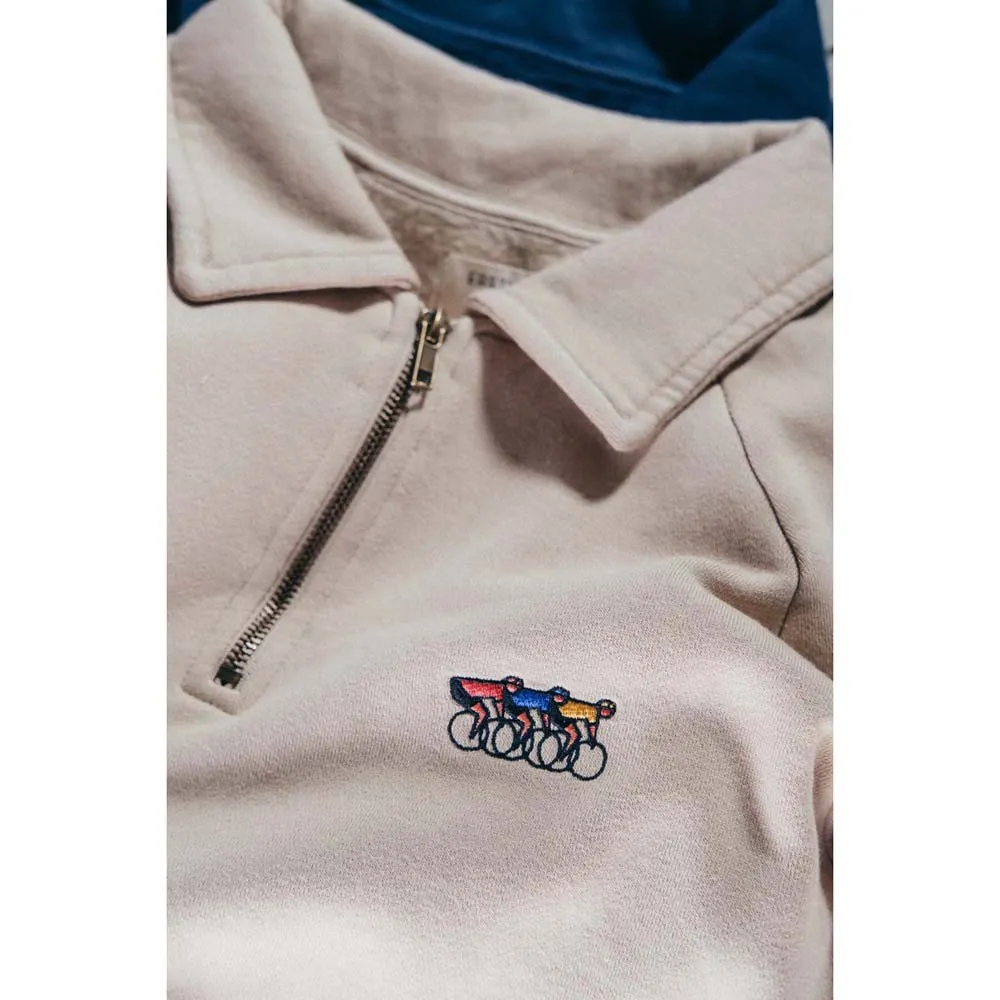 Erstwhile Waaier Halbreißverschluss-sweatshirt, Sand, S Erstwhile Waaier Halbreißverschluss-sweatshirt, Sand, S