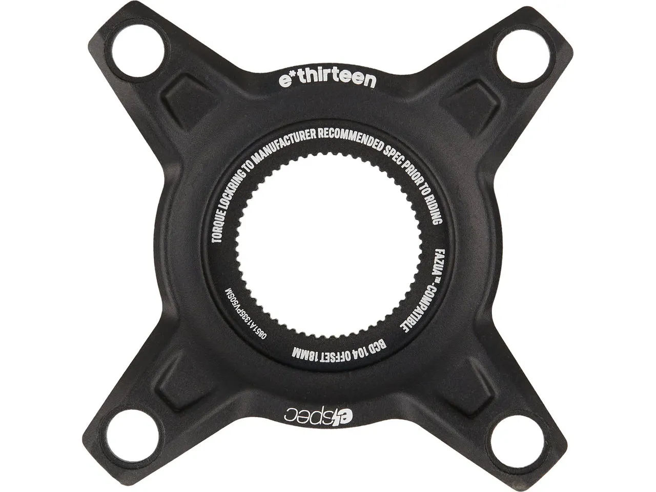 e*thirteen espec Direct Mount Spider 104 mm für Fazua Ride 60, Schwarz, one_size e*thirteen espec Direct Mount Spider 104 mm für Fazua Ride 60, Schwarz, one_size