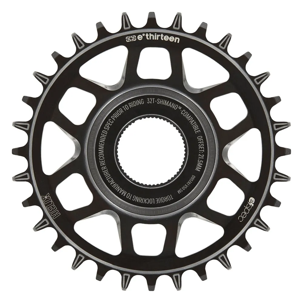 e*thirteen Helix Core Tq Hpr50 Dm 21.5mm Offset Kettenblatt, Black, 32t e*thirteen Helix Core Tq Hpr50 Dm 21.5mm Offset Kettenblatt, Black, 32t