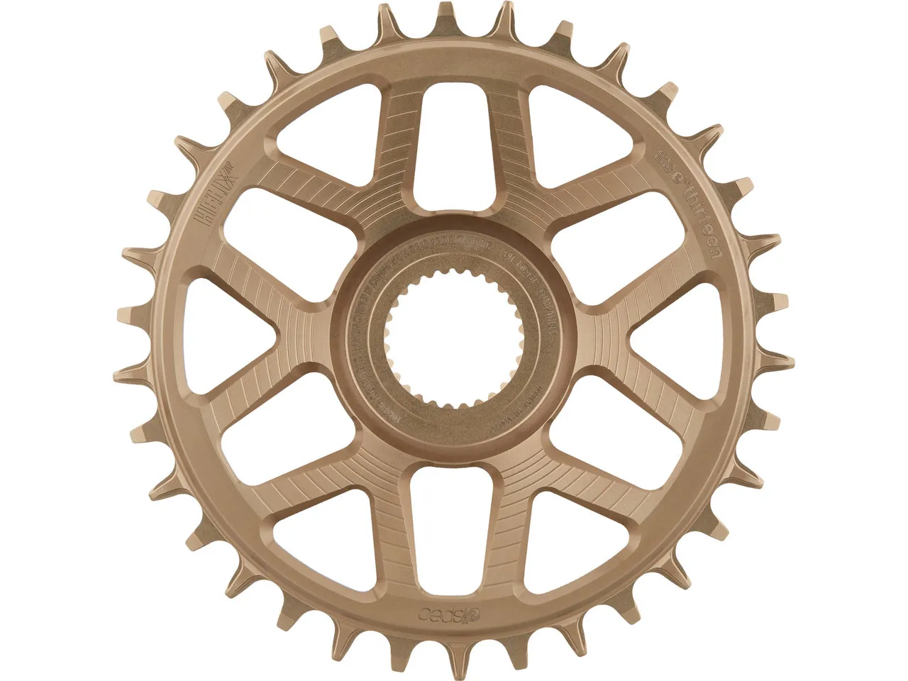 e*thirteen Helix Race espec Direct Mount Kettenblatt für Bosch Gen4, Bronze, 34t e*thirteen Helix Race espec Direct Mount Kettenblatt für Bosch Gen4, Bronze, 34t