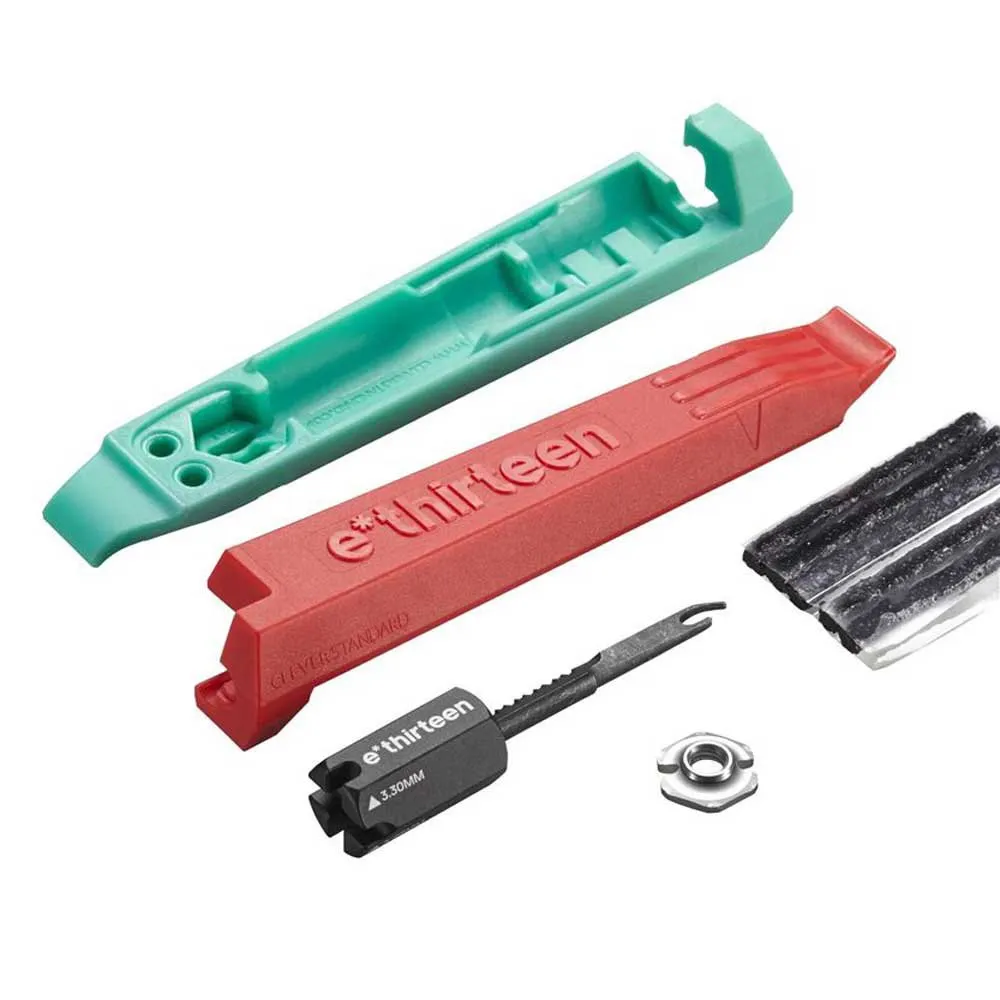 e*thirteen Reifenheber & Tubeless-reifenreparaturset, Red / green, One Size e*thirteen Reifenheber & Tubeless-reifenreparaturset, Red / green, One Size