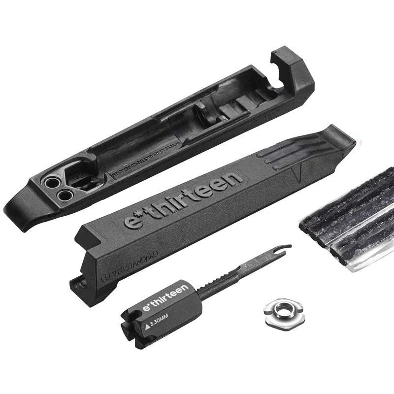 e*thirteen Reifenheber + Tubeless-reifenstopfen, Black, One Size e*thirteen Reifenheber + Tubeless-reifenstopfen, Black, One Size