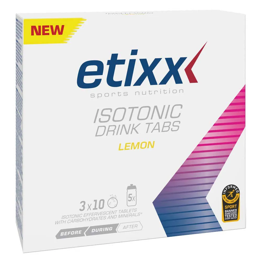 Etixx Isotonische Brausetabletten Zitrone 30 Einheiten, Multicolor, One Size Etixx Isotonische Brausetabletten Zitrone 30 Einheiten, Multicolor, One Size