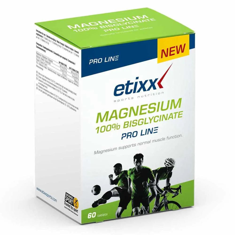 Etixx Magnesium 100% Bisglycinate Pro-line Ergänzungsmittel 60 Einheiten, One size Etixx Magnesium 100% Bisglycinate Pro-line Ergänzungsmittel 60 Einheiten, One size