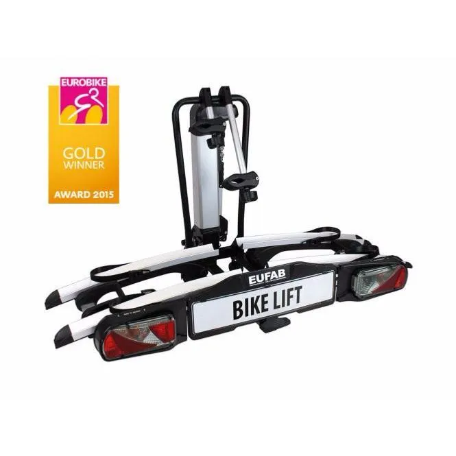 Eufab Fahrradträger auf kippbarer elektrischer Anhängerkupplung Lift Vae / E Bike Unisex, schwarz, 1350 x 740 x 740mm Eufab Fahrradträger auf kippbarer elektrischer Anhängerkupplung Lift Vae / E Bike Unisex, schwarz, 1350 x 740 x 740mm