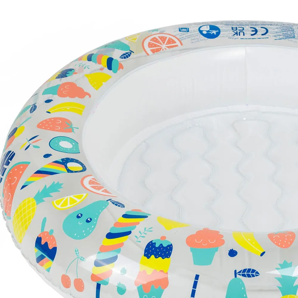 Eurekakids Aufblasbarer Babypool Mit Sonnenschirm-hallo Sommer, Multicolor, One Size Eurekakids Aufblasbarer Babypool Mit Sonnenschirm-hallo Sommer, Multicolor, One Size
