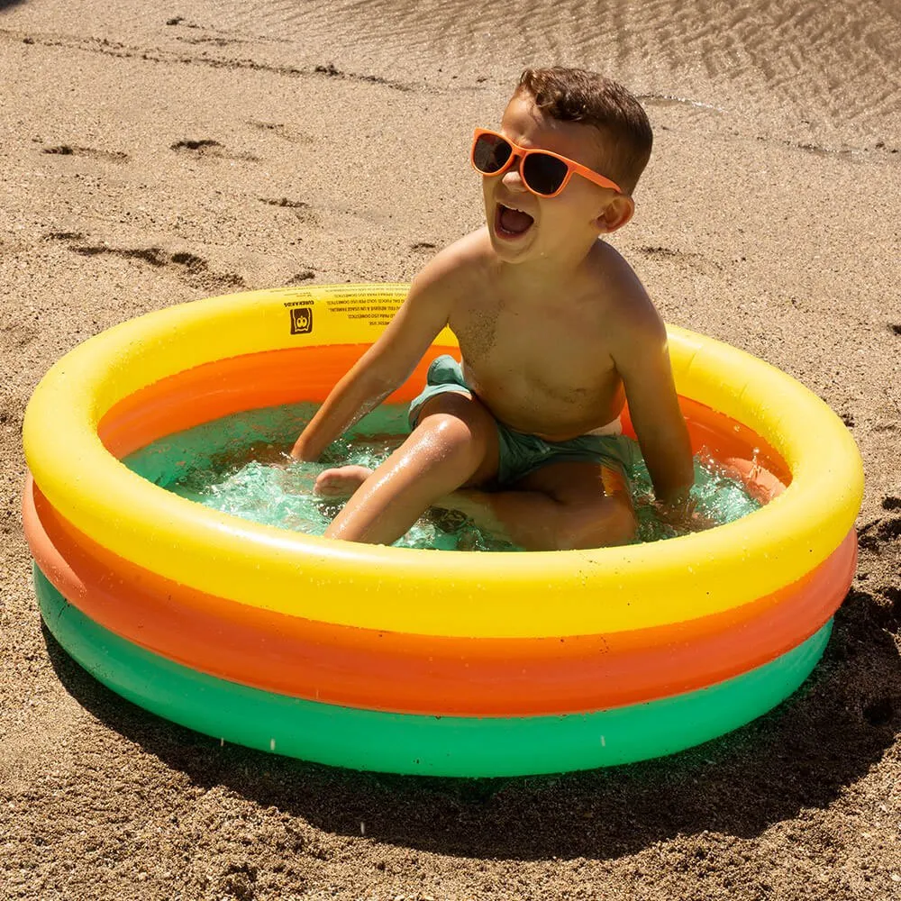 Eurekakids Aufblasbarer Pool Für Kinder Mit 3 Ringen-hallo Sommer, Multicolor, One Size Eurekakids Aufblasbarer Pool Für Kinder Mit 3 Ringen-hallo Sommer, Multicolor, One Size