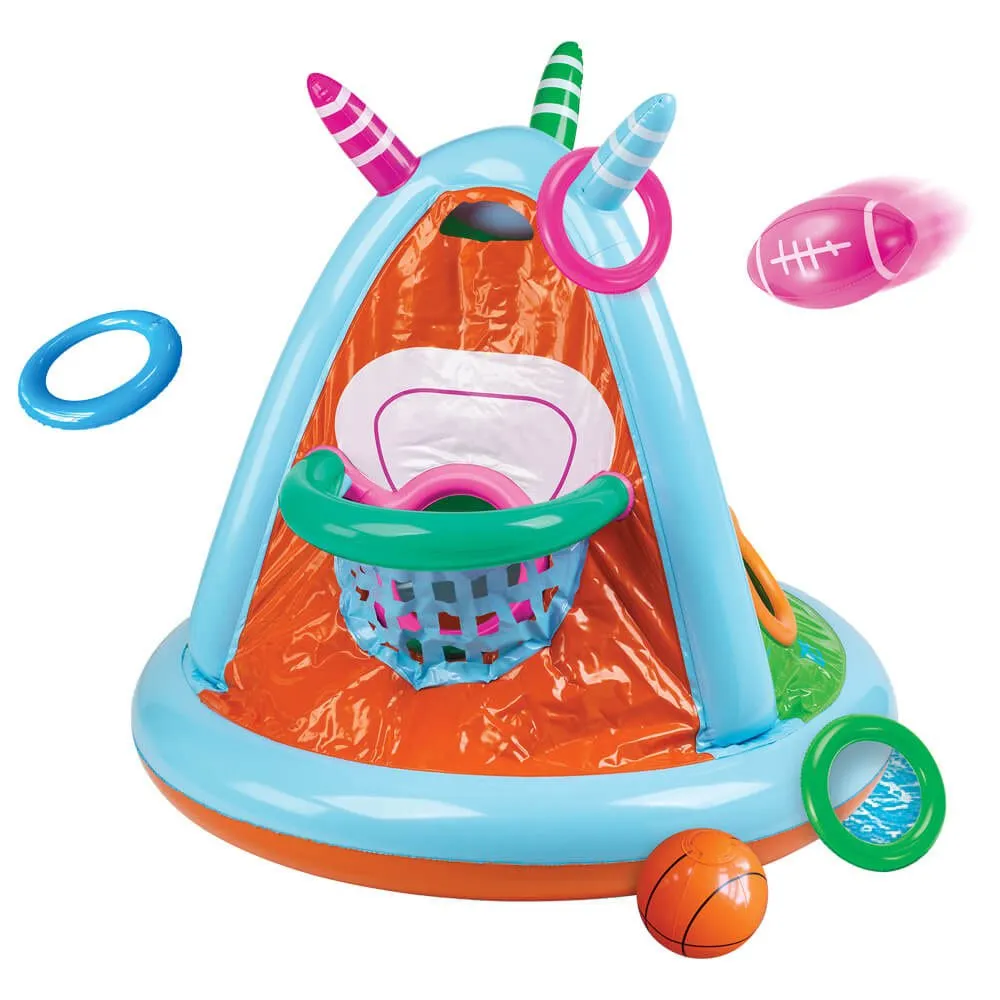 Eurekakids Aufblasbares Sportspielzeug Mit 4 Verschiedenen Spielen, Multicolor, One Size Eurekakids Aufblasbares Sportspielzeug Mit 4 Verschiedenen Spielen, Multicolor, One Size