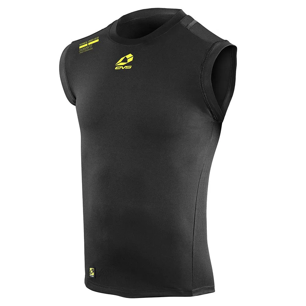 Evs Sports Tug Compression Ärmelloses Baselayer, Black, 12-14Y