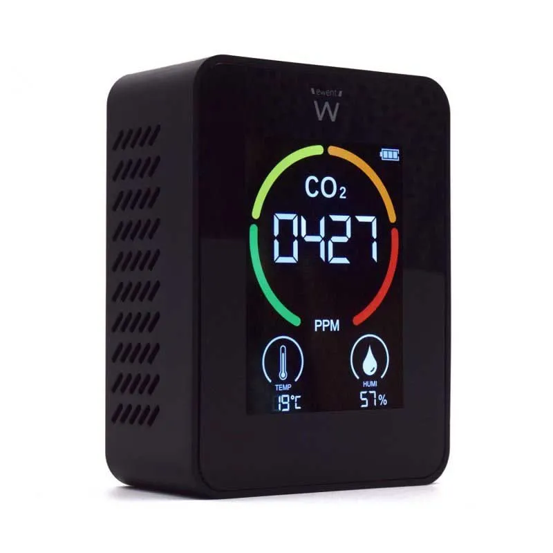Ewent Ew2420 Luftqualitätsmessgerät, Black, One Size Ewent Ew2420 Luftqualitätsmessgerät, Black, One Size