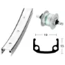 Exal Aluminium Wheel Dynamo Shimano Dh3n31 Vorderrad, Silver, 9 x 100mm