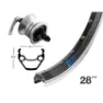 Exal Nady 28´´ Qr Dynamo Dh-3n72 Vorderrad, Black, 9 x 100mm