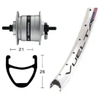Exal Rodi Airline 1 Dynamo Shimano Dh3000 Vorderrad Exal Rodi Airline 1 Dynamo Shimano Dh3000 Vorderrad