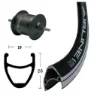 Exal Rodi Airline 1 Dynamo Shimano Dh3n31 Vorderrad, Black, 9 x 100mm