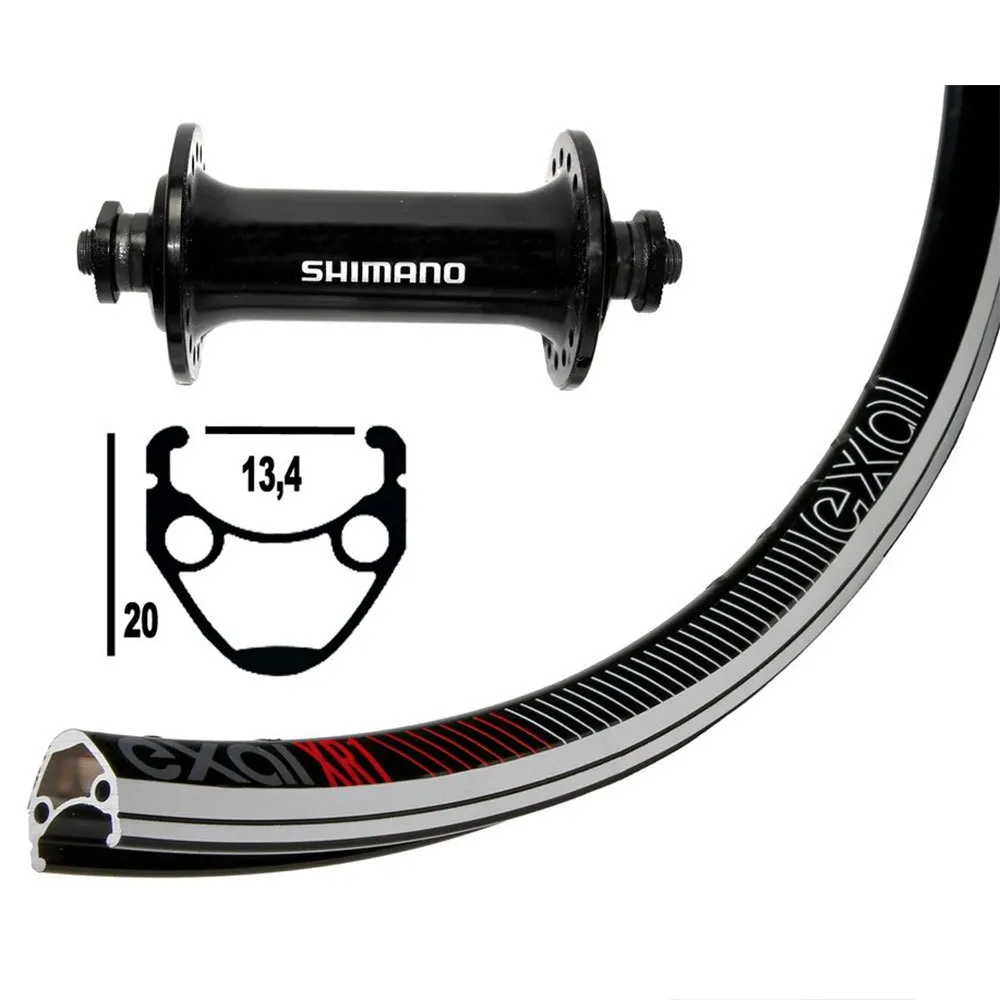 Exal Winora Xr-1 Sh Tiagra Qr Rennrad-vorderrad, Black, 10 x 100mm