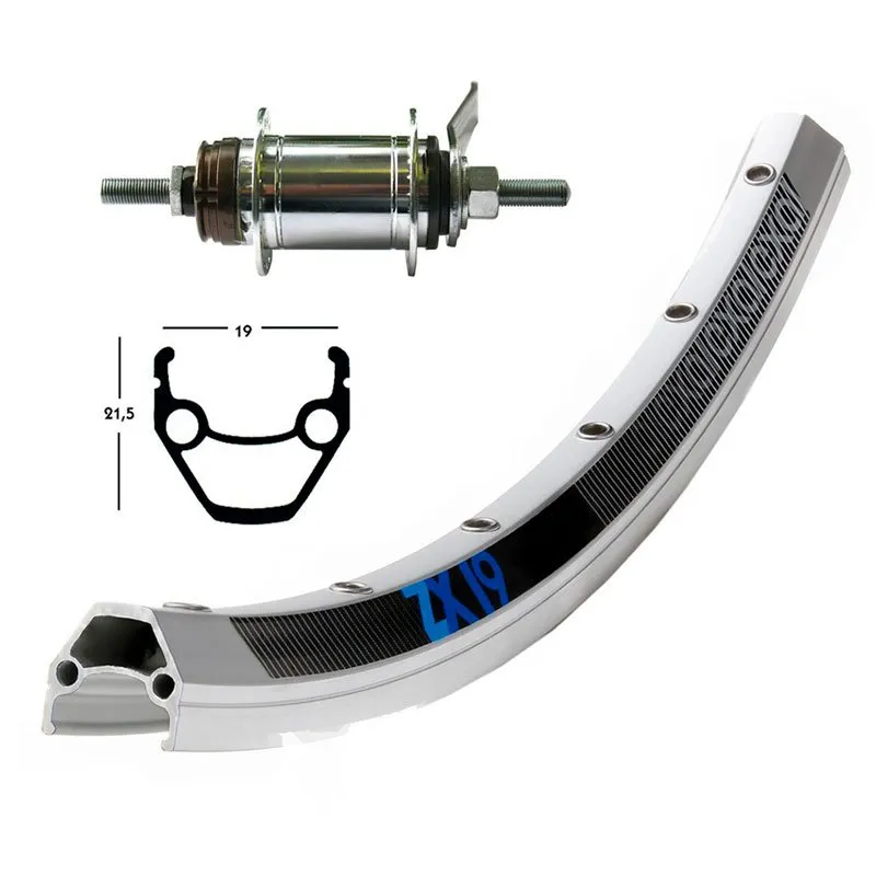 Exal Winora Zx 19 Sh.din.dh 3n80 Qr Rennrad-hinterrad, Silver, 8 x 135mm, Shimano/Sram HG Exal Winora Zx 19 Sh.din.dh 3n80 Qr Rennrad-hinterrad, Silver, 8 x 135mm, Shimano/Sram HG