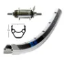Exal Winora Zx 19 Sh.din.dh 3n80 Qr Rennrad-hinterrad, Silver, 8 x 135mm, Shimano/Sram HG