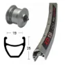 Exal Xp19 Qr Dynamo Shimano Nx32 Vorderrad, Silver, 9 x 100mm