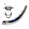 Exal Zx 19 26´´ Nexus 8s Hinterrad, Silver / black / silver, 12 x 135mm