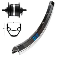 Exal Zx19 Dynamo Shimano Dh3n31 Vorderrad Exal Zx19 Dynamo Shimano Dh3n31 Vorderrad