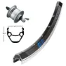 Exal Zx19 Qr Dynamo Shimano Dh3n30 26´´ Vorderrad, Black / silver, 9 x 100mm