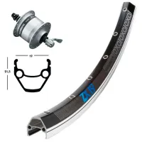 Exal Zx19 Qr Dynamo Shimano Dh3n30 Vorderrad Exal Zx19 Qr Dynamo Shimano Dh3n30 Vorderrad