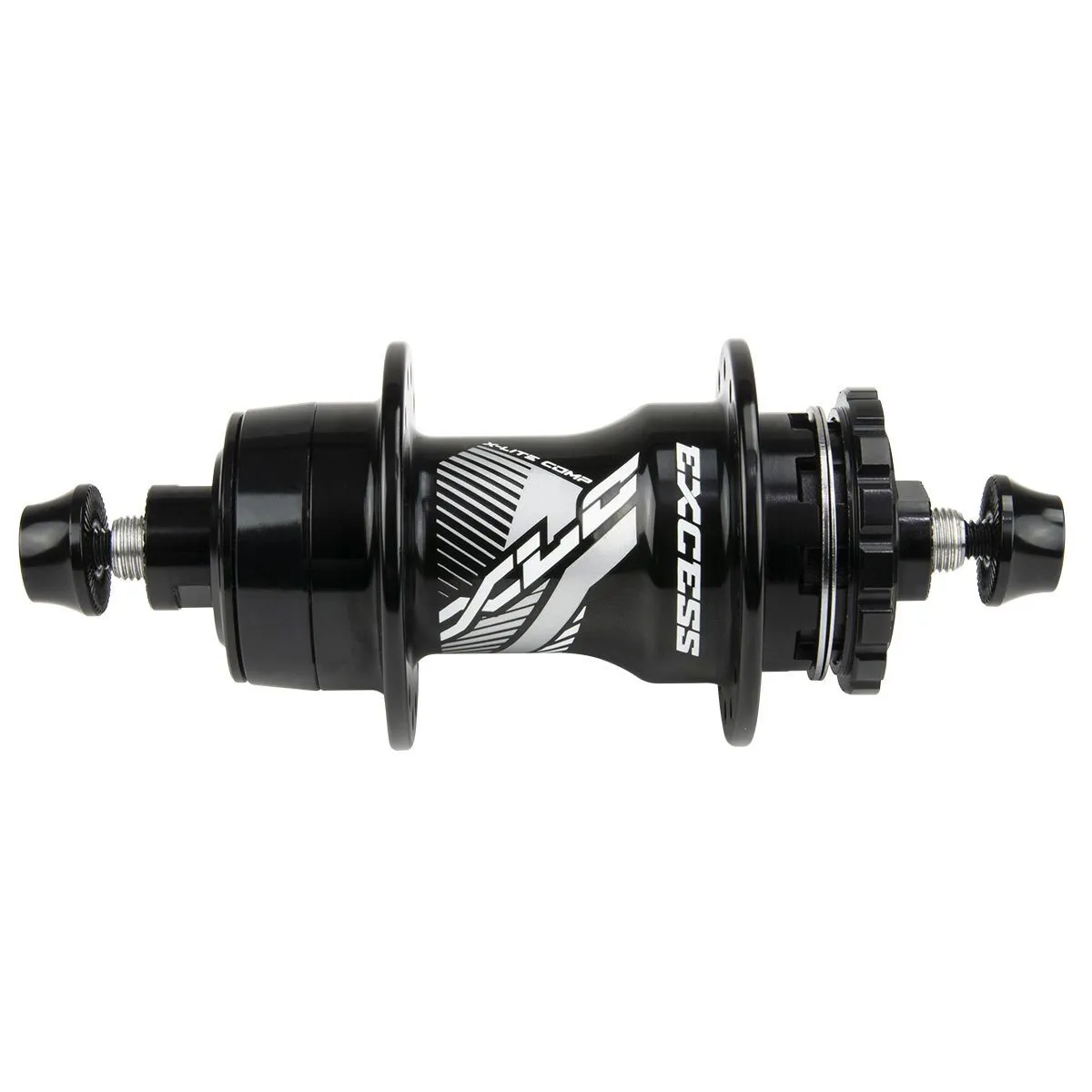 EXCESS Hintere Nabe XLC 120 mini/expert 36H Unisex, schwarz, 6/10mm