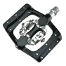 Exustar E-pm820 Pedale, Black / silver, One Size