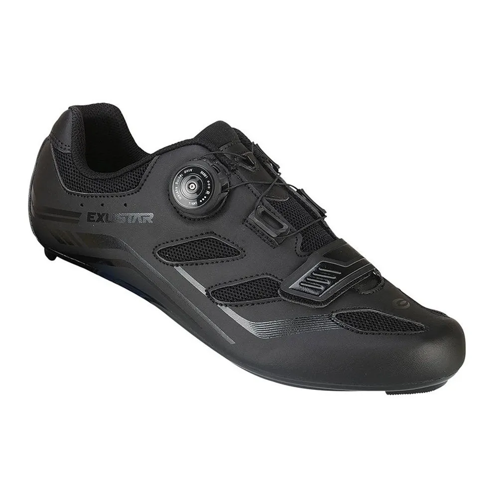 Exustar E-sr4103 Rennradschuhe, Black Exustar E-sr4103 Rennradschuhe, Black