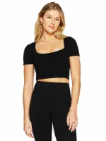 FABLETICS Damen Fitnessshirt Sleek Seamless Cropped