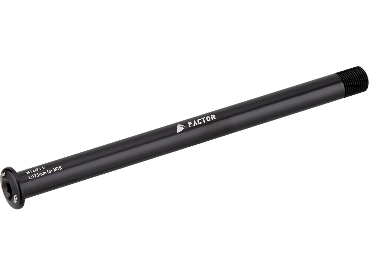 Factor E-Thru Steckachse Boost HR für Lando, 12 x 148mm Factor E-Thru Steckachse Boost HR für Lando, 12 x 148mm
