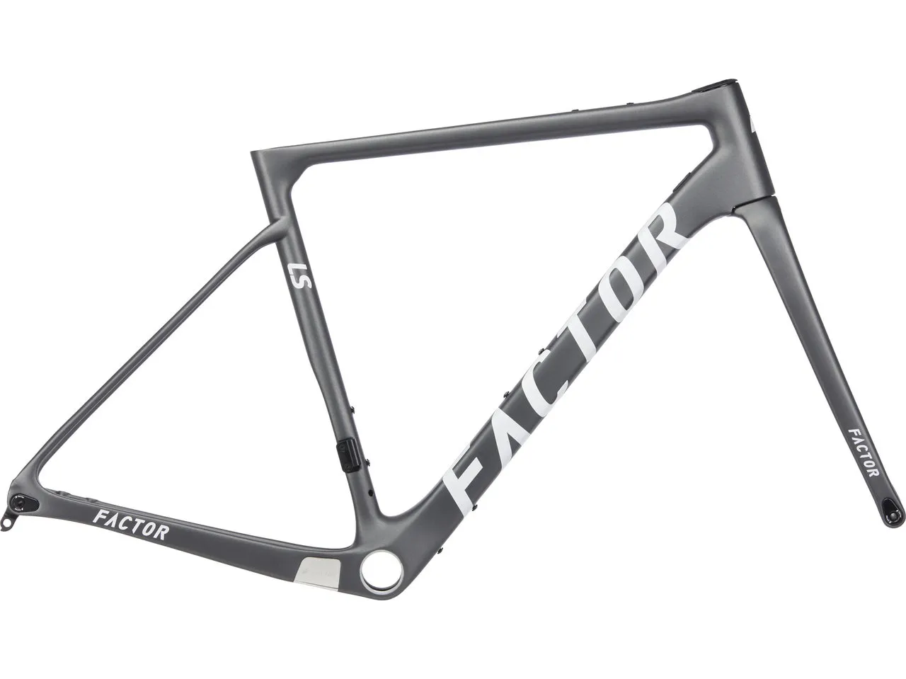 Factor LS Disc Carbon Gravel Rahmenkit, Grau, XL Factor LS Disc Carbon Gravel Rahmenkit, Grau, XL