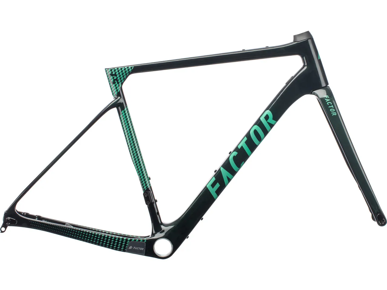 Factor LS Disc Carbon Gravel Rahmenkit, Grün, M Factor LS Disc Carbon Gravel Rahmenkit, Grün, M